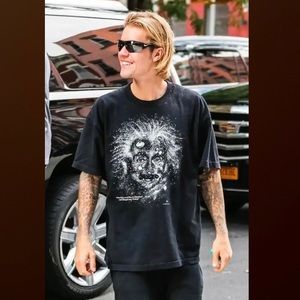 Bayside Youth Albert Einstein Galaxy Glow-in-the-Dark T-Shirt